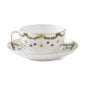 Royal Copenhagen Star Fluted Christmas Tea Cup and Saucer | Kneen & Co