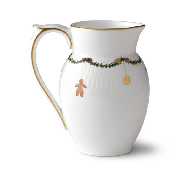 RoyalCopenhagen-1021104-Star-Fluted-CreamJug-02-1200x1200-100KB Royal Copenhagen Star Fluted Christmas Milk Jug | Kneen & Co