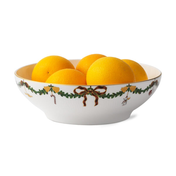 Royal Copenhagen Star Fluted Christmas Grand Bowl | Kneen & Co