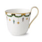 Royal Copenhagen Star Fluted Christmas High Handle Cup | Kneen & Co