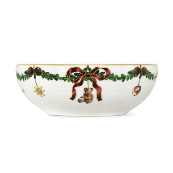 Royal Copenhagen Star Fluted Christmas Medium Bowl | Kneen & Co