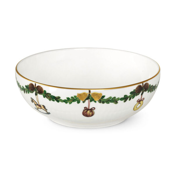 Royal Copenhagen Star Fluted Christmas Medium Bowl | Kneen & Co