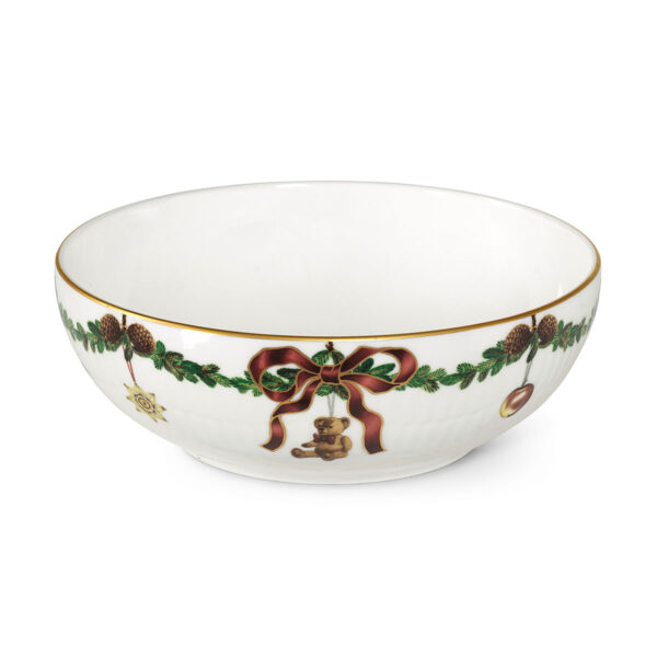 Royal Copenhagen Star Fluted Christmas Medium Bowl | Kneen & Co