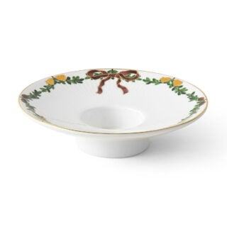 Royal Copenhagen Star Fluted Christmas Short Candle Holder | Kneen & Co