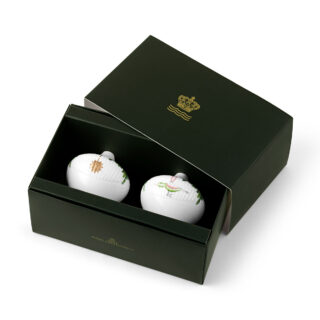 Royal Copenhagen Star Fluted Christmas Ornaments - Set of 2 | Kneen & Co