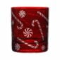 Artel Holiday Collection Candy Cane Double Old Fashioned Glass | Kneen & Co