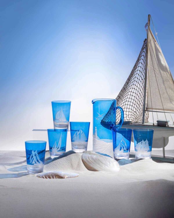 ARTEL-Glass-MOOD-L-208-END-QUE-ODY-LIB-JUB-CEN-1-BL-G-208-GAY-6-BL-G-145-LHS-1-BL-1200w-100KB Artel Golden Age of Yachting Tumbler Blue | Kneen & Co