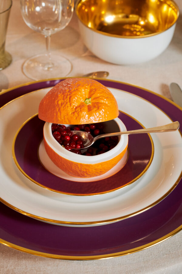 Augarten assorted dinnerware set on table | Kneen & Co