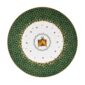 Bernardaud Noël Green Fireplace Dessert Plate | Kneen & Co