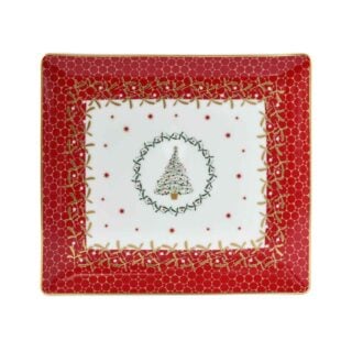 Bernardaud Noël Rouge Tray | Kneen & Co