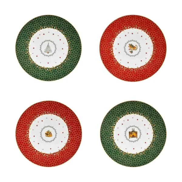BernardaudNoel-22423-Ass21Coffret-4000x4000-1200x1200-100KB Bernardaud Noël Assorted Dessert Plates - Set of 4 | Kneen & Co