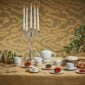 Bernardaud Noël Tea Service set on Holiday Table | Kneen & Co