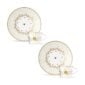 Bernardaud Noël Coffe Cup and Saucer - Set of 2 | Kneen & Co