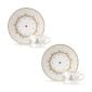 Bernardaud Noël Tea Cup and Saucer - Set of 2 | Kneen & Co