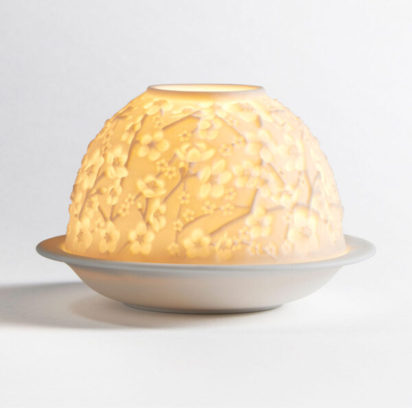 Bernardaud Cherry Blossoms Votive Light | Kneen & Co