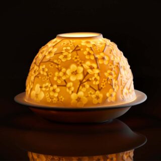 Bernardaud Cherry Blossoms Votive Light | Kneen & Co