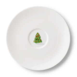 Dibbern Noel Christmas Tree Coffee Saucer | Kneen & Co