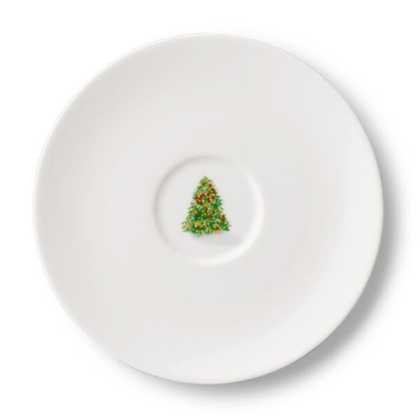 Dibbern Noel Christmas Tree Coffee Saucer | Kneen & Co