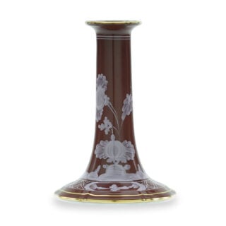Ginori 1735 Oriente Italiano Castagna Candle Holder | Kneen & Co