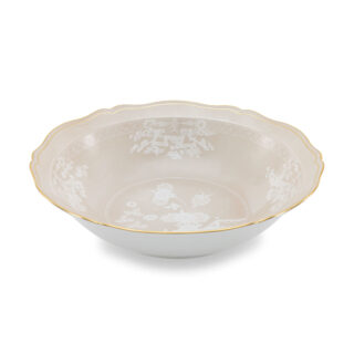 Ginori 1735 Oriente Italiano Meringa Round Deep Tray | Kneen & Co