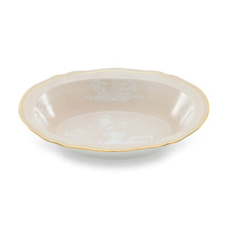 Ginori 1735 Oriente Italiano Meringa Deep Oval Tray | Kneen & Co