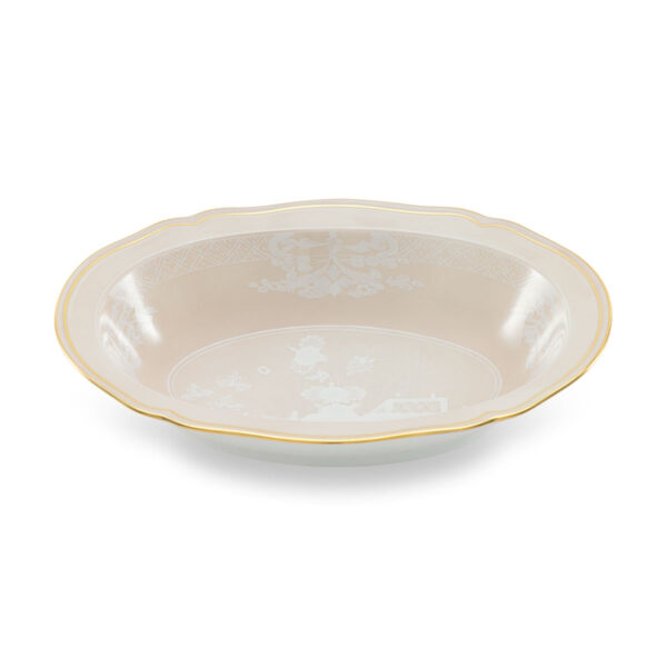 Ginori 1735 Oriente Italiano Meringa Deep Oval Tray | Kneen & Co