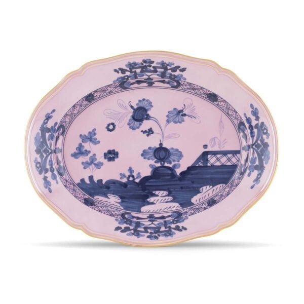 GINORI-OrienteItal-AZALEA-003RG00-FVS130010385G00124500-1200x1200-100KB Ginori 1735 Oriente Italiano Azalea Large Oval Platter | Kneen & Co