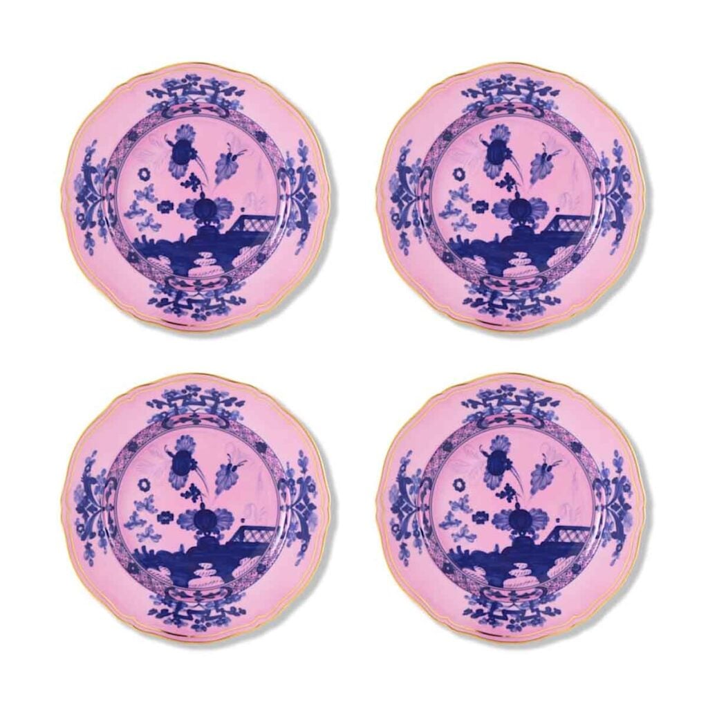Ginori 1735 Oriente Italiano Azalea Dessert Plates – Set of 4