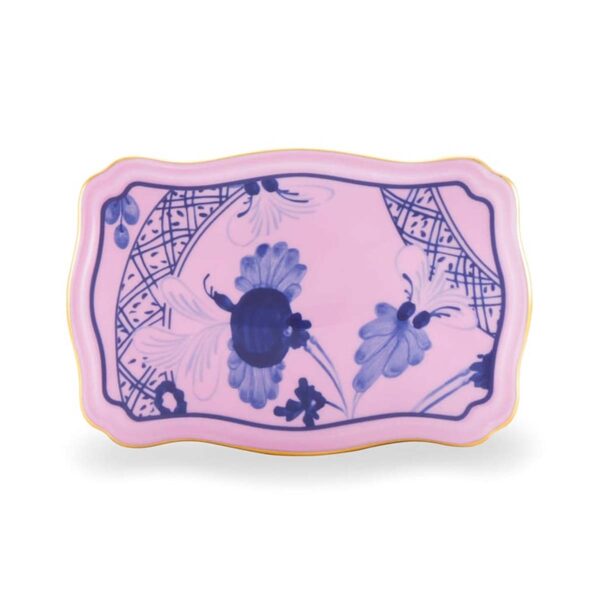 Ginori 1735 Oriente Italiano Azalea Rectangular Trinket Box | Kneen & Co