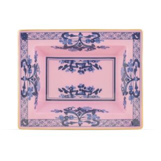 Ginori 1735 Oriente Italiano Azalea Rectangular Vide Poche | Kneen & Co