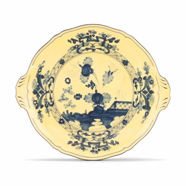 Ginori 1735 Oriente Italiano Citrino Cake Plate | Kneen & Co
