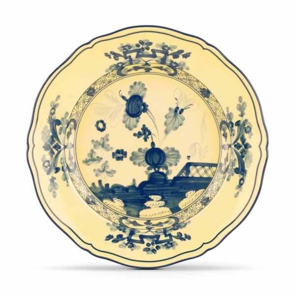 GINORI-OrienteItal-CITRINO-003RG00-FPT110010210G00123900-1200x1200-100KB Ginori 1735 Oriente Italiano Citrino Flat Dessert Plate | Kneen & Co