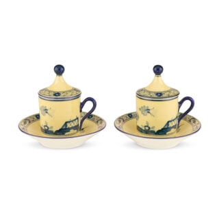 Ginori 1735 Oriente Italiano Citrino Coffee Cup - Set of 2 | Kneen & Co