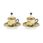 Ginori 1735 Oriente Italiano Citrino Coffee Cup - Set of 2 | Kneen & Co
