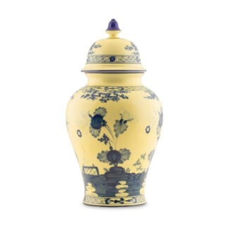 Ginori 1735 Oriente Italiano Citrino Large Potiche Vase | Kneen & Co