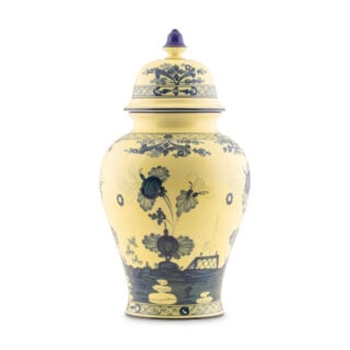 Ginori 1735 Oriente Italiano Citrino Large Potiche Vase | Kneen & Co