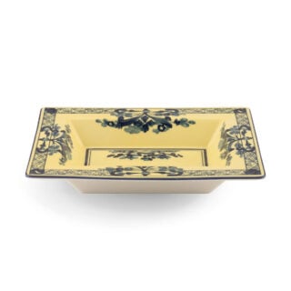 Ginori 1735 Oriente Italiano Citrino Rectangular Vide Poche | Kneen & Co