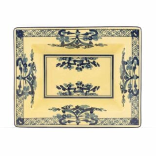 Ginori 1735 Oriente Italiano Citrino Rectangular Vide Poche | Kneen & Co