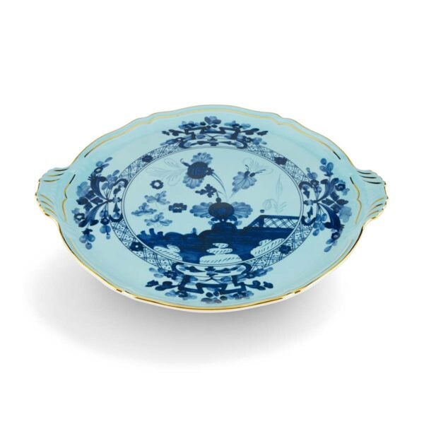 GINORI-OrienteItal-IRIS-003RG00-FCT910010305G00124300-1-1200x1200-100KB Ginori 1735 Oriente Italiano Iris Cake Plate | Kneen & Co