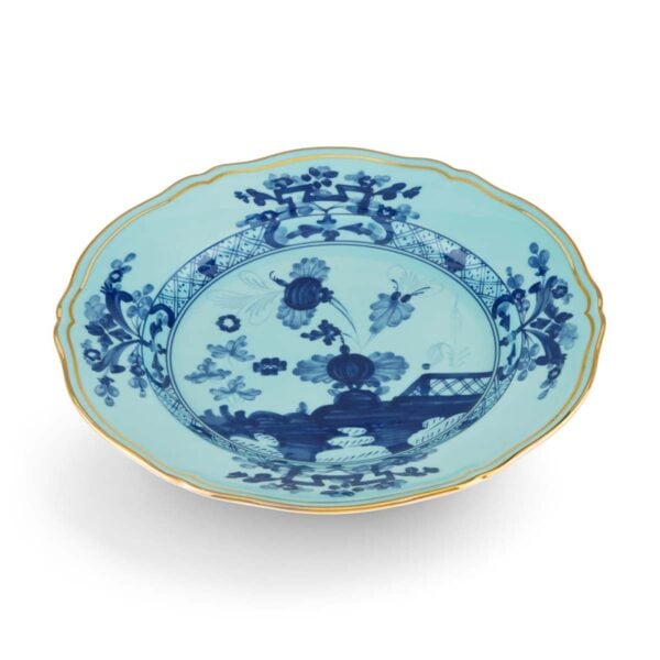 Ginori 1735 Oriente Italiano Iris Flat Dessert Plate | Kneen & Co