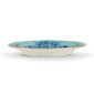 Ginori 1735 Oriente Italiano Iris Flat Dessert Plate shown on table | Kneen & Co