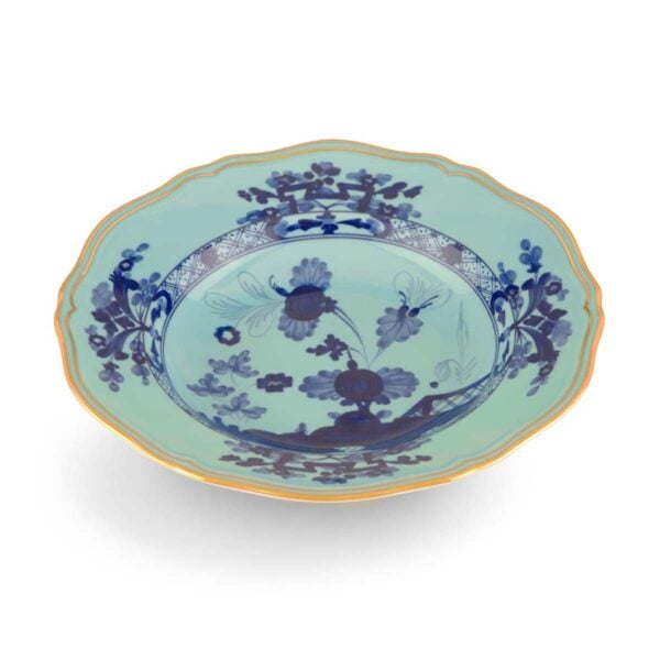 Ginori 1735 Oriente Italiano Iris Soup Plate | Kneen & Co