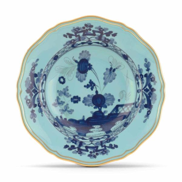 Ginori 1735 Oriente Italiano Iris Soup Plate | Kneen & Co