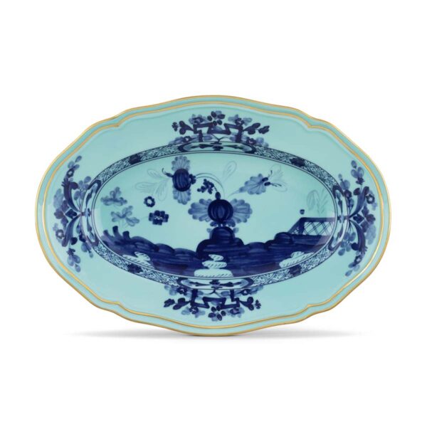 GINORI-OrienteItal-IRIS-003RG00-FRV000010220G00124300-1200x1200-100KB Ginori 1735 Oriente Italiano Iris Pickle Dish | Kneen & Co