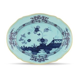Ginori 1735 Oriente Italiano Iris Large Oval Platter | Kneen & Co