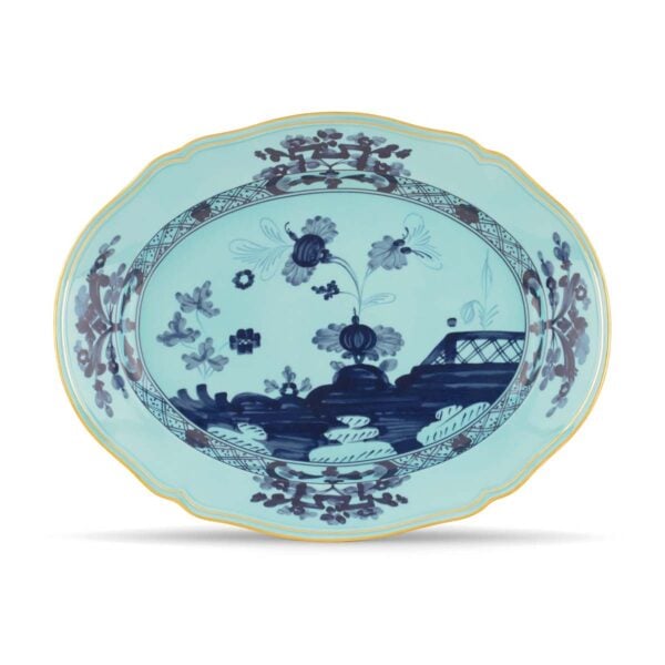 GINORI-OrienteItal-IRIS-003RG00-FVS130010385G00124300-1200x1200-100KB Ginori 1735 Oriente Italiano Iris Large Oval Platter | Kneen & Co