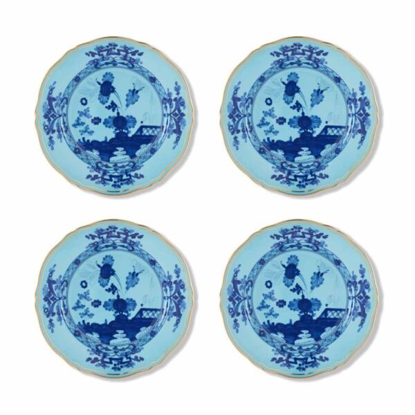 Ginori 1735 Oriente Italiano Iris Dessert Plate – Set of 4 | Kneen & Co