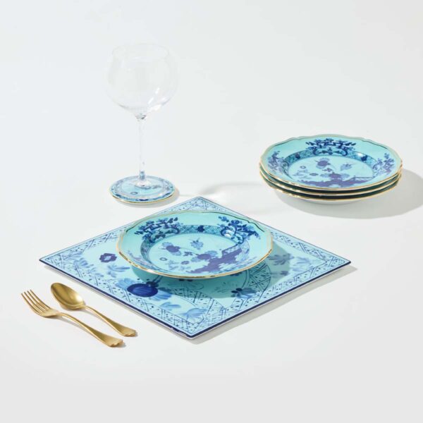 Ginori 1735 Oriente Italiano Iris Dessert Plate – Set of 4 | Kneen & Co
