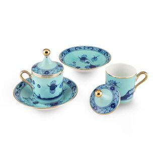 Ginori 1735 Oriente Italiano Iris Coffee Cup – Set of 2 | Kneen & Co