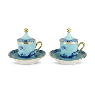 Ginori 1735 Oriente Italiano Iris Coffee Cup – Set of 2 | Kneen & Co